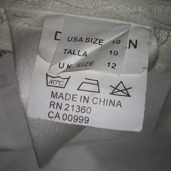 MORI LEE BY MADELINE GARNER IVORY WEDDING DRESS - Picture 8 of 9